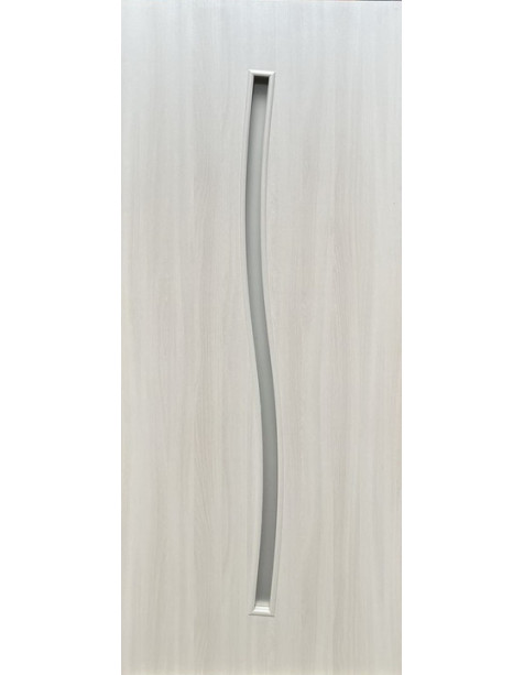 Line Glass-02 Шимо ваниль, со стеклом сатин